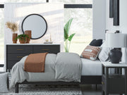 Cadmori Black/White Upholstered Panel Bedroom Set - Gate FurnitureBedroom Set