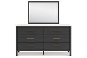 Cadmori Black/White Upholstered Panel Bedroom Set - Gate FurnitureBedroom Set