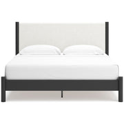 Cadmori Black/White Upholstered Panel Bedroom Set - Gate FurnitureBedroom Set