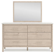 Cadmori Full Upholstered Panel Bed, Dresser and Mirror - B2615B9