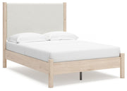 Cadmori Full Upholstered Panel Bed, Dresser and Mirror - B2615B9