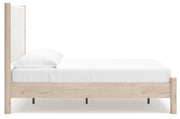 Cadmori Full Upholstered Panel Bed, Dresser and Mirror - B2615B9