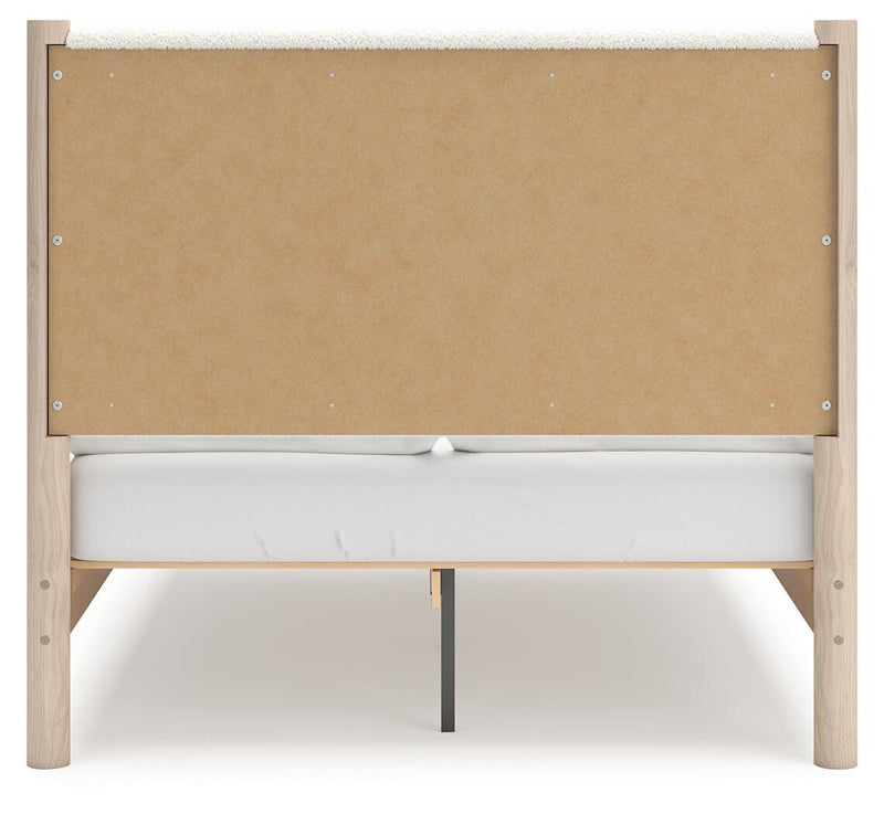 Cadmori Full Upholstered Panel Bed, Dresser and Mirror - B2615B9