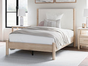 Cadmori Full Upholstered Panel Bed, Dresser and Mirror - B2615B9