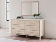 Cadmori Full Upholstered Panel Bed, Dresser and Mirror - B2615B9