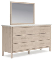 Cadmori Full Upholstered Panel Bed, Dresser and Mirror - B2615B9