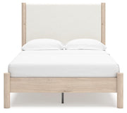 Cadmori Full Upholstered Panel Bed, Dresser and Mirror - B2615B9
