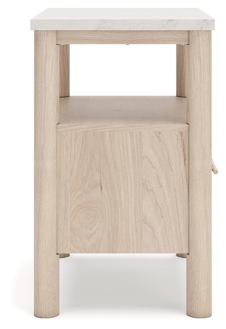 Cadmori Tan King Panel Bed, Dresser and 2 Nightstands - B2615B24