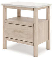 Cadmori Tan King Panel Bed, Dresser and 2 Nightstands - B2615B24
