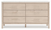 Cadmori Tan King Panel Bed, Dresser and 2 Nightstands - B2615B24
