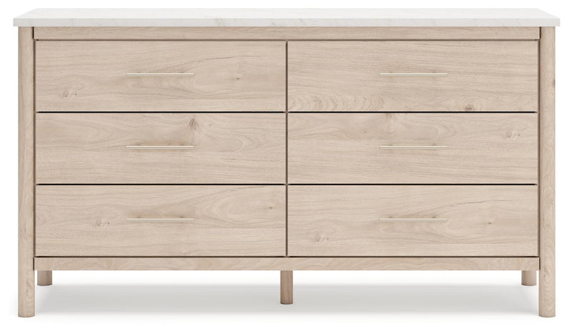 Cadmori Tan King Panel Bed, Dresser and 2 Nightstands - B2615B24