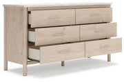 Cadmori Tan King Panel Bed, Dresser and 2 Nightstands - B2615B24