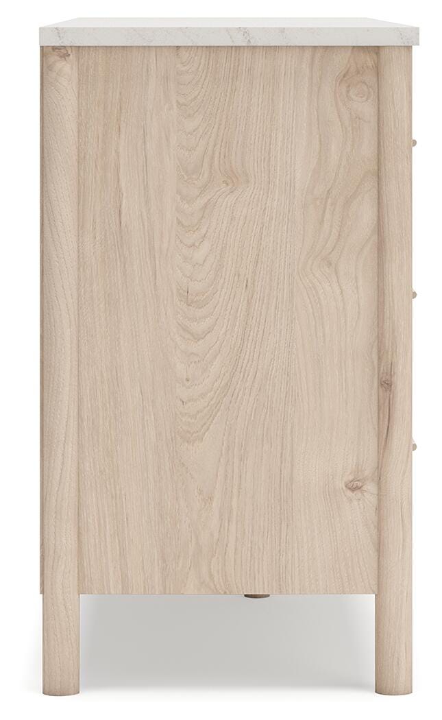 Cadmori Tan King Panel Bed, Dresser and 2 Nightstands - B2615B24