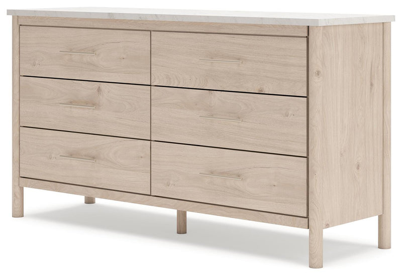 Cadmori Tan King Panel Bed, Dresser and 2 Nightstands - B2615B24