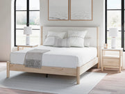 Cadmori Tan King Panel Bed, Dresser and 2 Nightstands - B2615B24