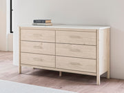 Cadmori Tan King Panel Bed, Dresser and 2 Nightstands - B2615B24