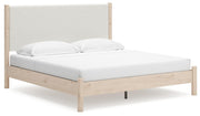 Cadmori Tan King Panel Bed, Dresser and 2 Nightstands - B2615B24