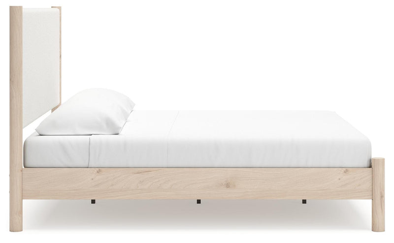 Cadmori Tan King Panel Bed, Dresser and 2 Nightstands - B2615B24