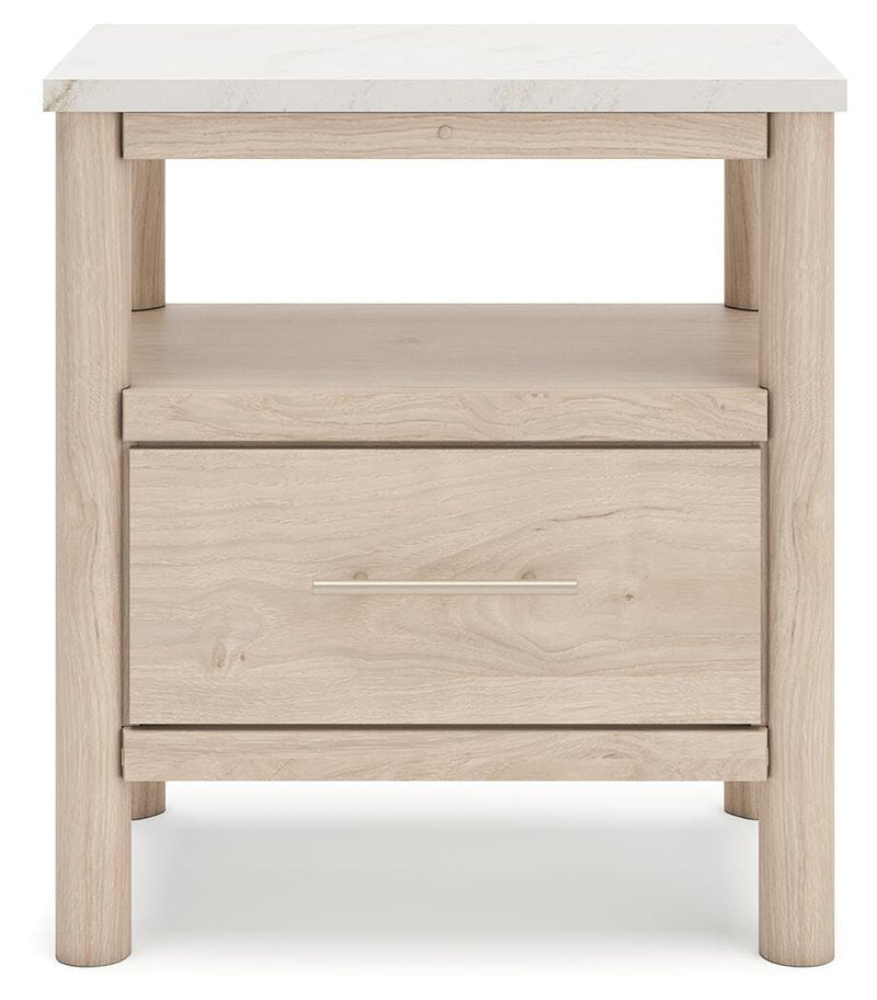 Cadmori Tan King Panel Bed, Dresser and 2 Nightstands - B2615B24