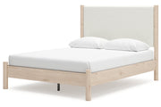 Cadmori Two - tone Queen Upholstered Platform Bed - Gate FurnitureQueen Bed