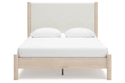 Cadmori Two - tone Queen Upholstered Platform Bed - Gate FurnitureQueen Bed