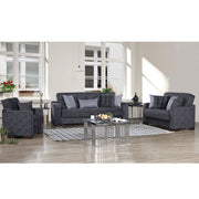 Cairo 89 in. Convertible Sleeper Sofa in Gray with Storage - Gate FurnitureSleeper Sofa