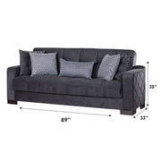 Cairo Gray Sleeper Living Room Set - Gate FurnitureLiving Room Set