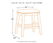 Caitbrook Counter Height Dining Table and 4 Barstools in Gray - PKG001965