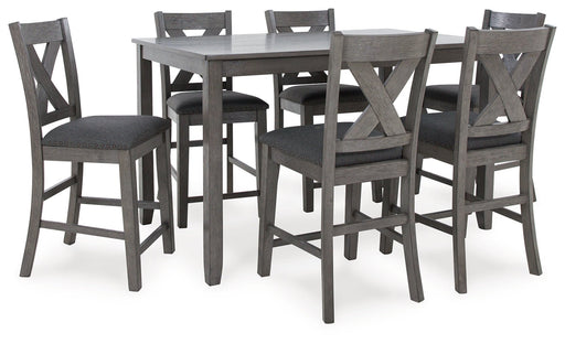 Caitbrook Counter Height Dining Table and Bar Stools (Set of 7) - Gate FurnitureCounter Height Table