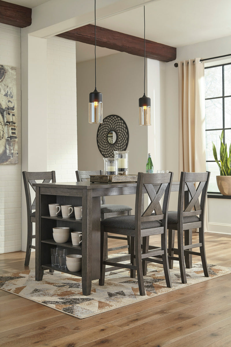 Caitbrook Gray 5 - Piece Counter Height Set - Gate FurnitureCounter Height Set