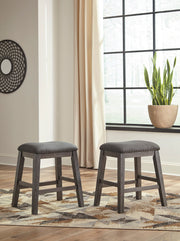 Caitbrook Gray 5 - Piece Counter Height Set w/ Stools - Gate FurnitureCounter Height Set