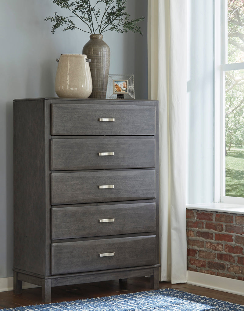 Caitbrook Gray Bookcase Storage Platform Youth Bedroom Set - Gate FurnitureYouth Bedroom Set