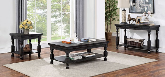 Calandra Antique Black Sofa Table - FOA4908BK-S