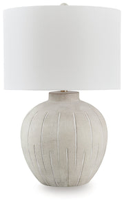 Calbert Warm Gray Table Lamp - L235824