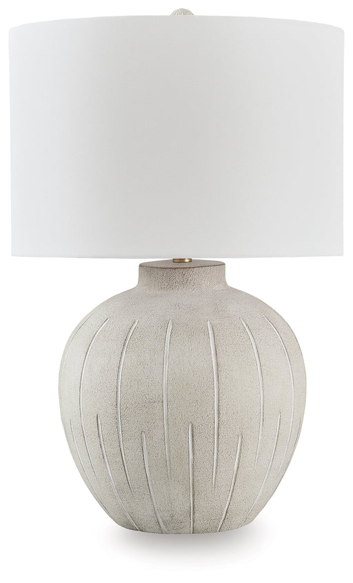 Calbert Warm Gray Table Lamp - L235824