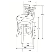 Calecita Wood Swivel Counter Stool Cappuccino (Set of 2) - 101929