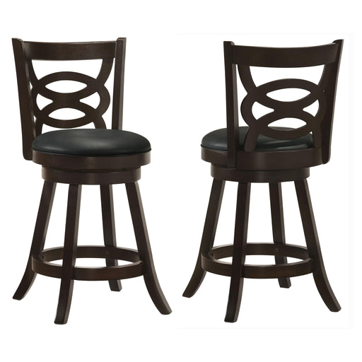 Calecita Wood Swivel Counter Stool Cappuccino (Set of 2) - 101929