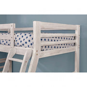 California Wire-Brushed White Bunk Bed - CM-BK588BWH-BED