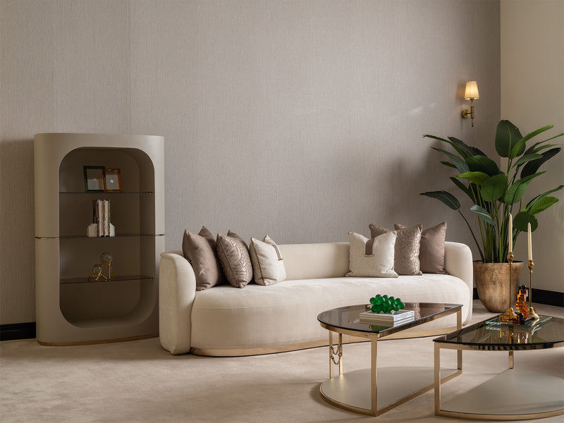 Calista 4-pieces (2 Four Seater Sofa &  2 Chair) Livingroom in Cream - 200-GAB-CAL-4411