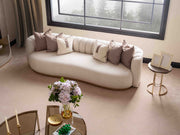 Calista 4-pieces (2 Four Seater Sofa &  2 Chair) Livingroom in Cream - 200-GAB-CAL-4411