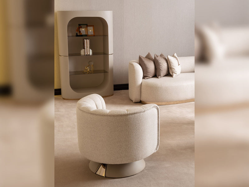 Calista 4-pieces (2 Four Seater Sofa &  2 Chair) Livingroom in Cream - 200-GAB-CAL-4411