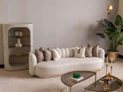 Calista 4-pieces (2 Four Seater Sofa &  2 Chair) Livingroom in Cream - 200-GAB-CAL-4411
