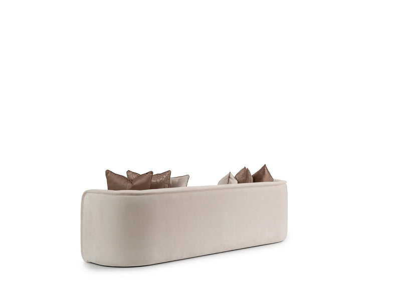 Calista Stationary Four Seat Sofa in Cream - 200-GAB-CAL-4