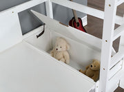 Callistus White Bunk Bed - CM-BK828WH-BED