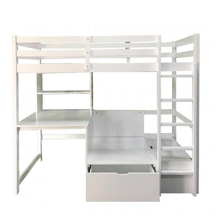 Callistus White Bunk Bed - CM-BK828WH-BED
