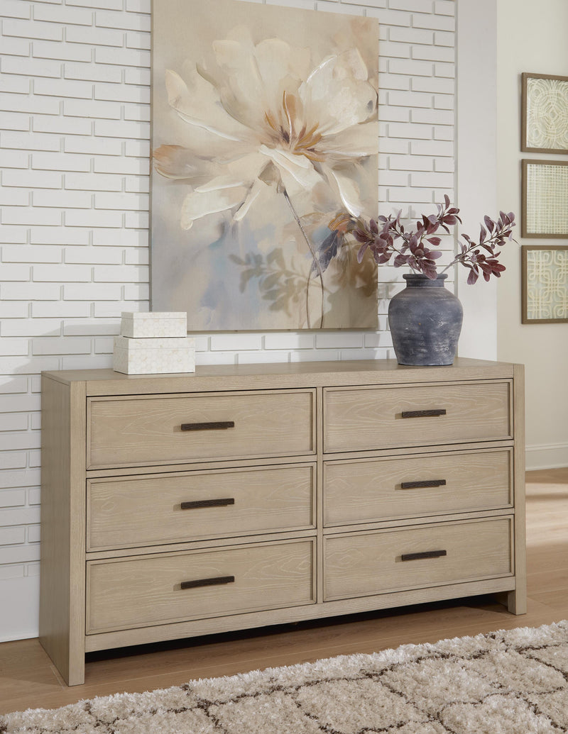 Calmoro California King Bookcase Bed with Dresser and Nightstand in Gray - PKG021402