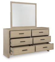 Calmoro Gray Dresser and Mirror - B602B1