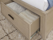 Calmoro Gray King Bookcase Bed - B602B8