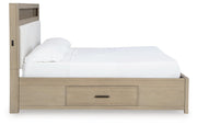 Calmoro Gray Queen Bookcase Bed - B602B4