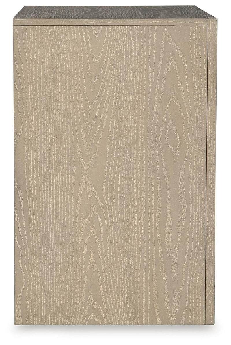 Calmoro Queen Bookcase Bed with Dresser and Nightstand in Gray - PKG021323